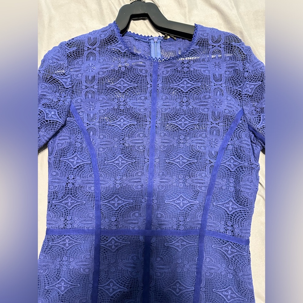 Rachel Zoe Blue Long Sleeve Dress